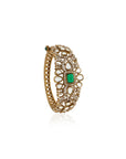 Gold Kundan Polki Statement Bracelet