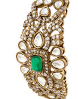 Gold Kundan Polki Statement Bracelet