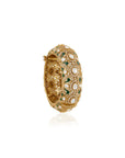 Gold Kundan Polki Statement Bangle Bracelet
