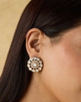 Polki Kundan Small Stud Earrings
