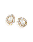 Polki Kundan Gold Festive Stud Earrings