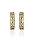 Kundan Polki Statement Hoop Earrings