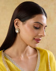 Polki Kundan Gold Festive Statement Earrings