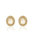 Polki Kundan Gold Festive Statement Earrings