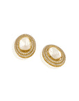 Polki Kundan Gold Festive Statement Earrings