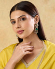 Polki Kundan Gold Statement Earrings