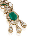 Polki Kundan Gold Statement Earrings