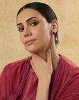 Manik Zircon Stud Earrings