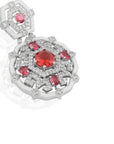 Ruby Zircon Statement Danglers