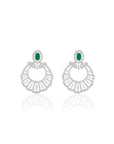 Emerald Zirconia Danglers