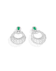 Emerald Zirconia Danglers
