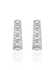 Polki Zircon Statement Hoops