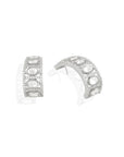 Polki Zircon Statement Hoops