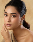 Kundan Gold Mini Hoops