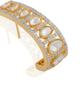 Kundan Gold Mini Hoops