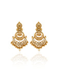 Temple Polki Chaandbaali Earrings