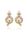 Antique Kundan Gold Dangler Earrings