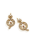 Antique Kundan Gold Dangler Earrings