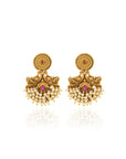 Pearl Temple Danglers