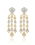 Zircon Two Tone Waterfall Danglers