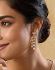 Zircon Two Tone Waterfall Danglers