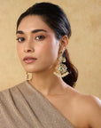Jadau Long Chandelier Earrings
