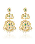 Jadau Long Chandelier Earrings