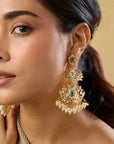 Jadau Long Chandelier Earrings