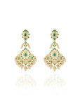 Jadau Gold Chandelier Earrings