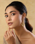 Jadau Gold Dangler Earrings