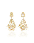 Jadau Gold Dangler Earrings