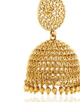 Golden Ghungroo Temple Jhumkas
