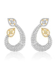 Zircon Two-Tone Statement Studs