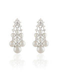 Pearl Zircon Cocktail Danglers