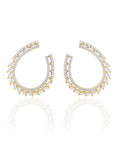 Zircon Cocktail Hoop Earrings