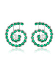 Zircon Spiral Statement Studs