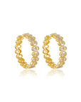 Noorana Zircon Hoop Earrings