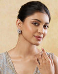 Shankh Zircon Stud Earrings