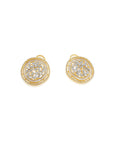 Flora Zircon Two-Tone Stud Earrings
