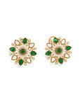 Zarah Kundan Polki Stud Earrings