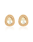 Aropa Kundan Polki Stud Earrings