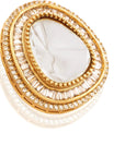 Classic Kundan Polki Gold Stud Earrings
