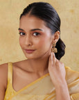 Peacock Temple Jhumka Earrings