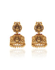Peacock Temple Jhumka Earrings