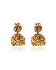 Peacock Temple Jhumka Earrings