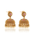 Phoolam Temple Jhumka Earrings