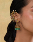 Antique Temple Ear Cuff Jhumkas