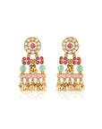 Tulsi Temple Dangler Earrings