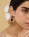 Dharini Temple Chaandbaali Earrings