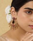 Dharini Temple Chaandbaali Earrings